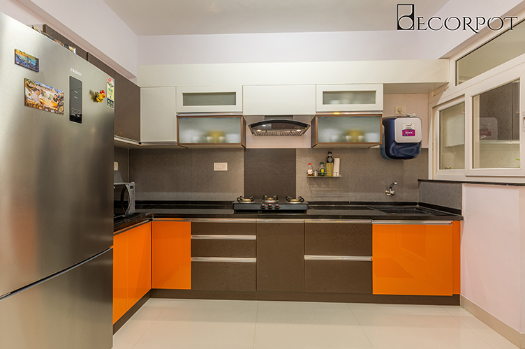 L Shaped Kitchen Interior Design-6.Kitchen-2BHK, Electronic City, Bangalore